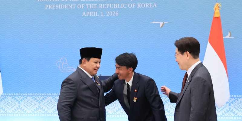 Sugiyanto bertemu Presiden Prabowo dan Presiden Korea Selatan (Sumber: Bakom RI)