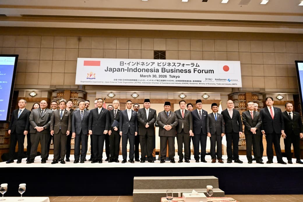 Presiden Prabowo saat Menghadiri Acara Indoneisa-Japan Business Forum