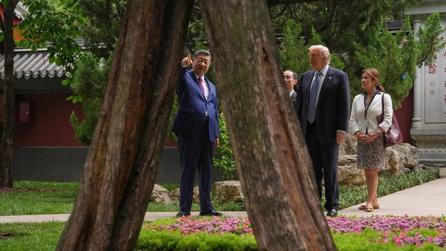 Donald Trump bersama Presiden Cina