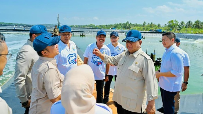 Prabowo Panen Raya Udang