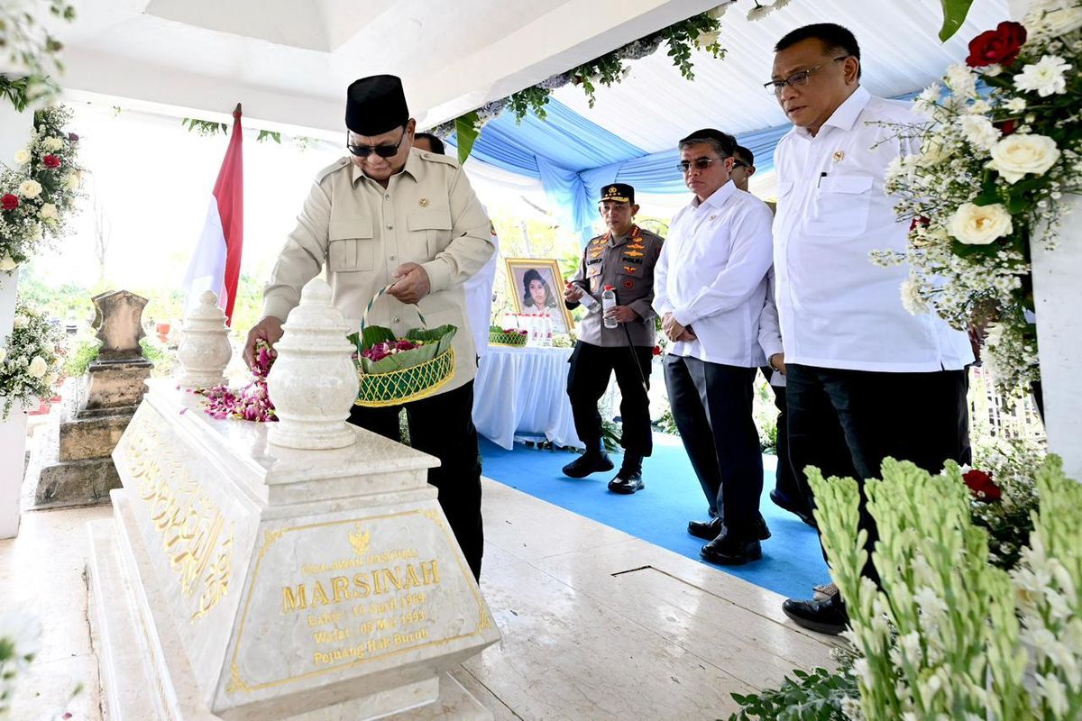 Prabowo Ziarah ke Marsinah