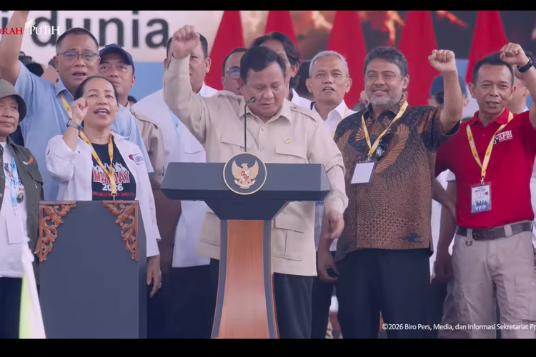 Prabowo hadiri perayaan May Day