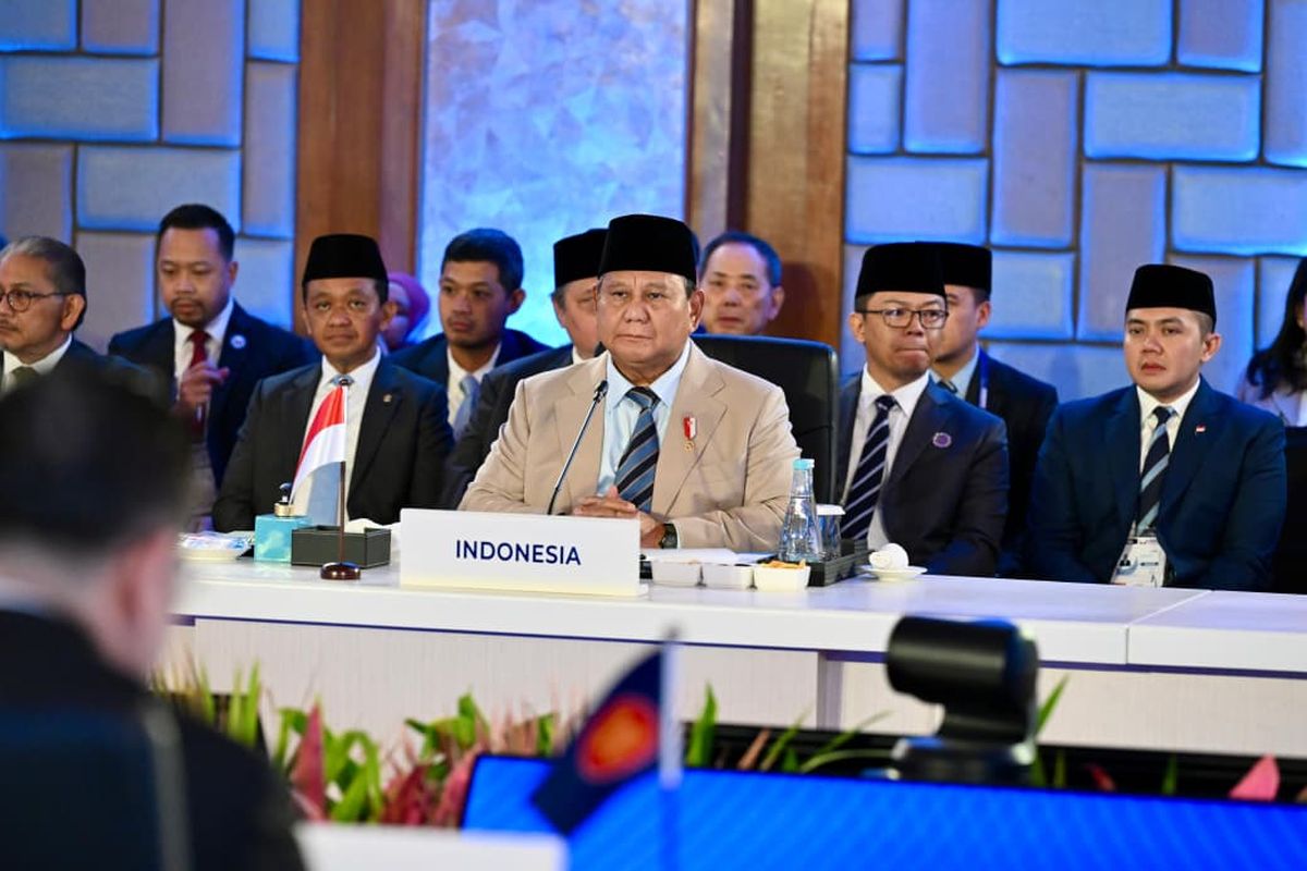 Prabowo saat menghadiri KTT ASEAN