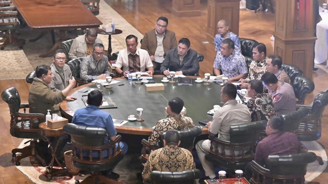 Rapat Terbatas yang dipimpin Presiden Prabowo